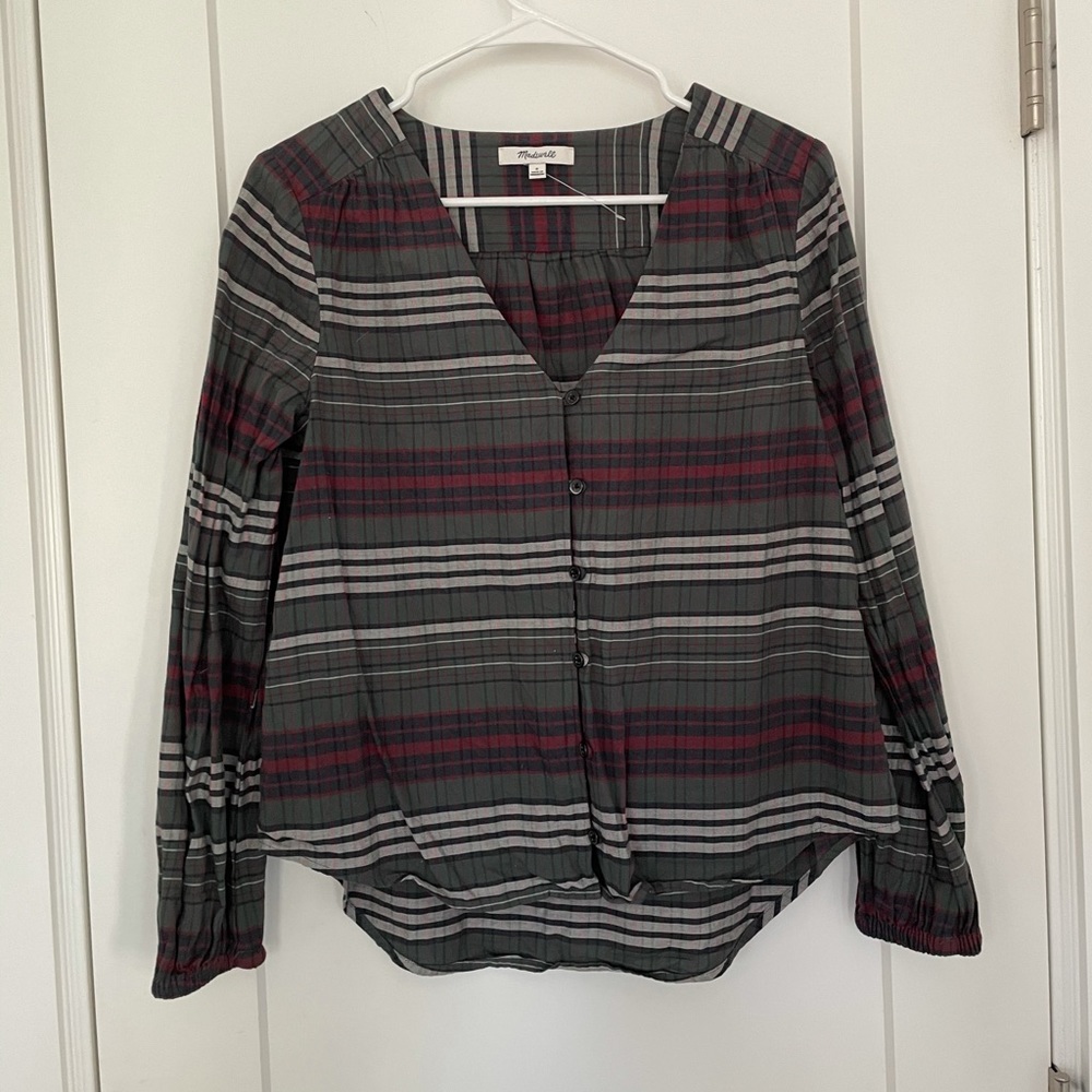 Madewell Plaid Blouse